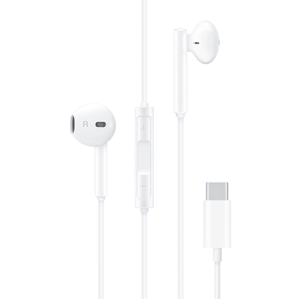 HUAWEI 華為 原廠 Type-C 半入耳式線控耳機 CM33 - 白 (密封袋裝)