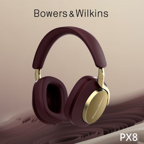 ★新色上市英國 Bowers &amp; Wilkins 藍牙無線全包覆式耳機 PX8【勃根地紅】