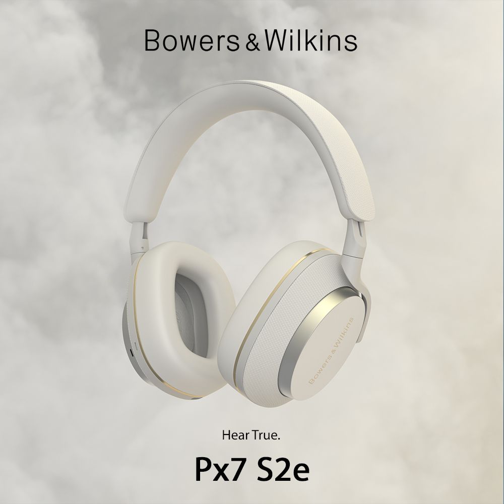 英國Bowers & Wilkins 無線藍牙降噪全包覆式耳機PX7 S2e【雲灰色