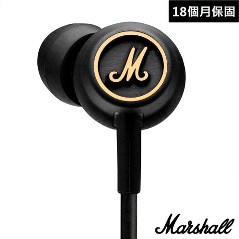 英國 Marshall Mode EQ 入耳式麥克風耳機(黑銅色/Apple專用)