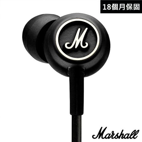 英國 Marshall Mode 入耳式麥克風耳機(黑白色/Apple專用)