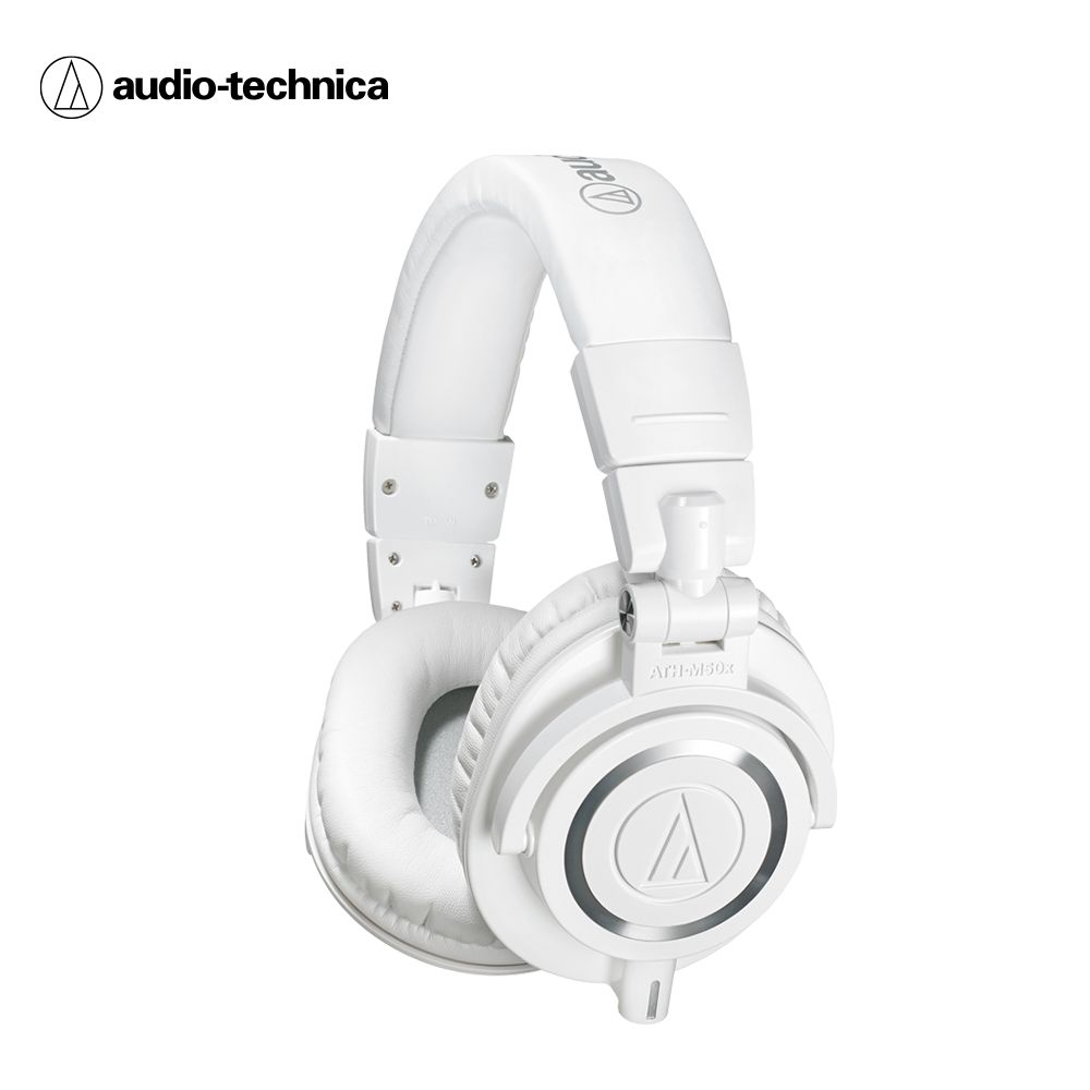 audio-technica 鐵三角  ATH-M50x 高音質錄音室用專業型監聽耳機【白色】