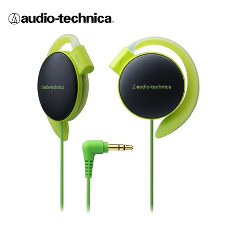 超輕薄★繽紛玩色鐵三角ATH-EQ500 輕量薄型軟質耳掛式耳機【淺綠色】