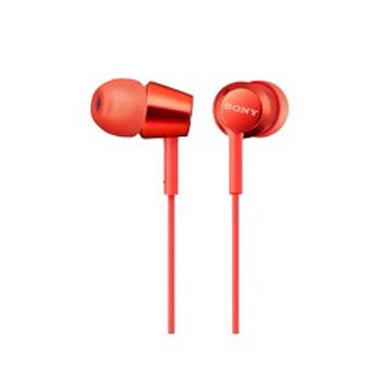 [福利品]SONY MDR-EX155AP 入耳式立體聲耳機 紅