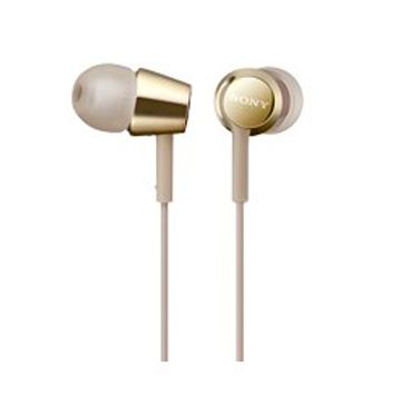[福利品]SONY MDR-EX155 立體聲入耳式耳機 金