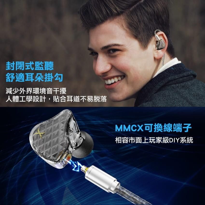 FOXXRAY 狐鐳  高清晰雙動圈入耳式監聽耳機(FXR-IEM-201)