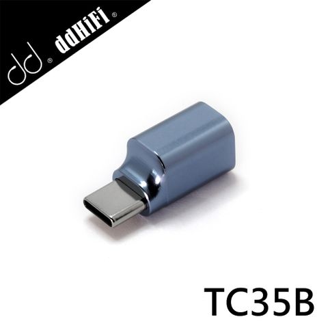 ddHiFi TC35B 3.5mm單端(母)轉Type-C(公)解碼音效轉接頭(鋁合金款)