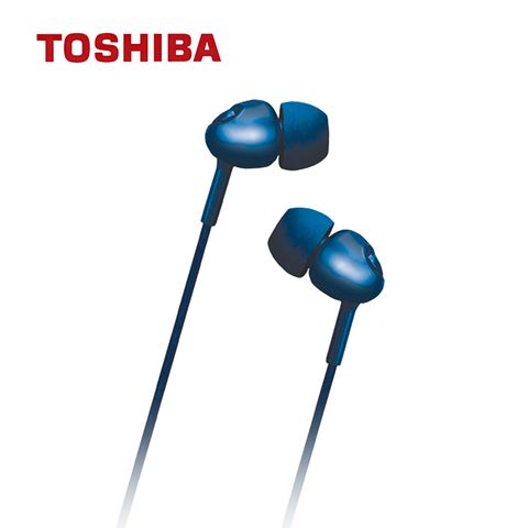 大動圈單體TOSHIBA 大動圈低音強化耳機(藍) RZE-D35E-L