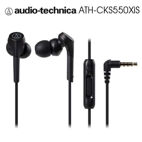 audio-technica 鐵三角  ATH-CKS550XiS 黑 重低音 智慧型耳塞式耳機