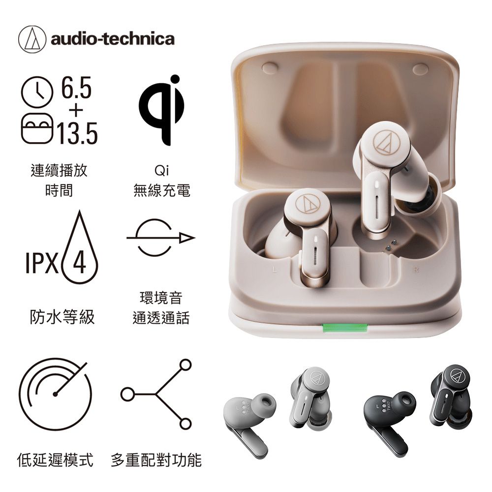 audio-technica 鐵三角  ATH-TWX7真無線降噪耳機