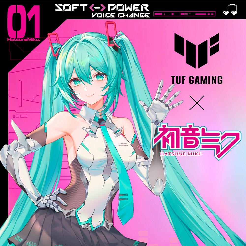 ASUS 華碩 TUF Gaming H1 Gen II Hatsune Miku Edition 電競耳麥(初音聯名款)