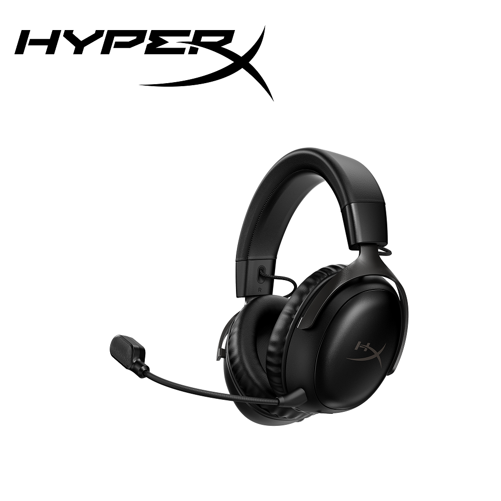 HyperX  Cloud III Wireless颶風3無線電競耳機-黑(77Z45AA)