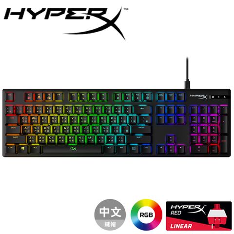 HyperX Alloy Origins 機械式電競鍵盤-輕快紅軸