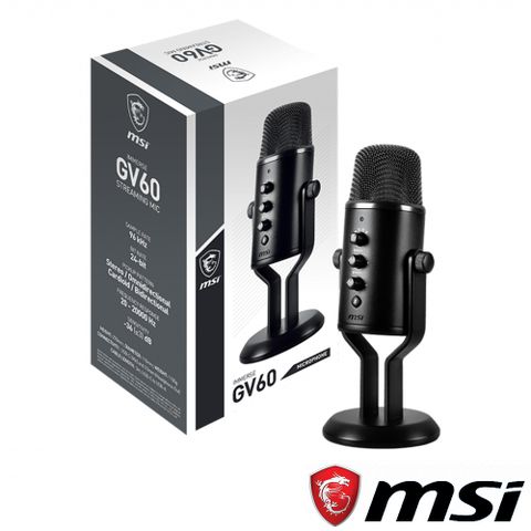 MSI 微星 IMMERSE GV60 STREAMING MIC 串流麥克風