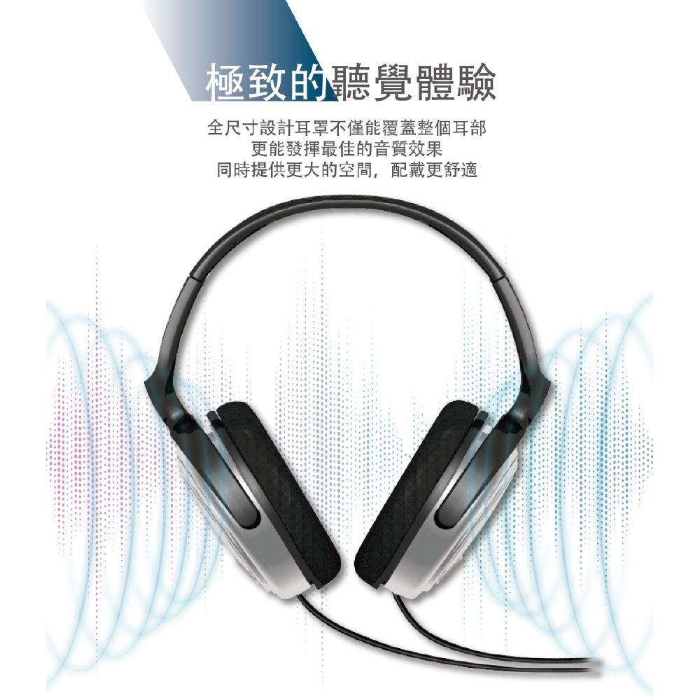 PHILIPS 飛利浦   有線頭戴式耳機 SHP2500/10