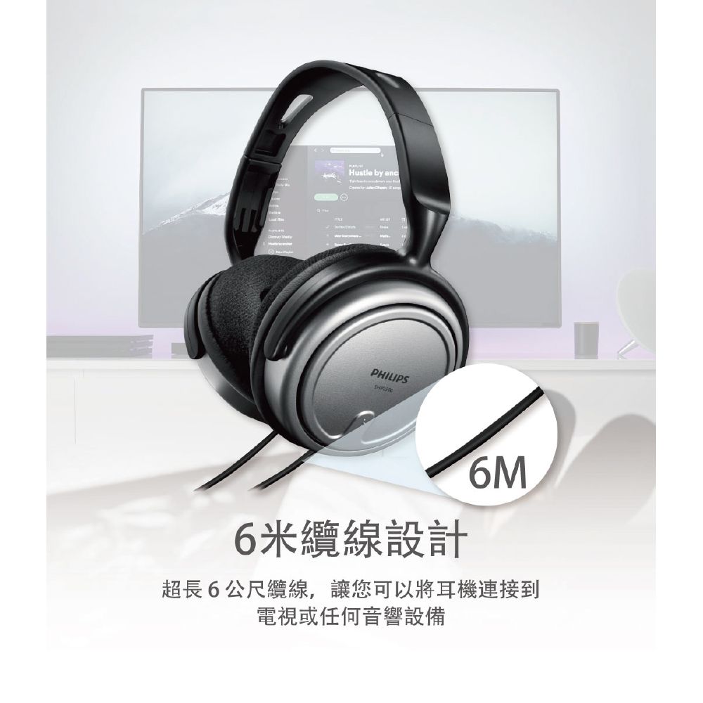 PHILIPS 飛利浦   有線頭戴式耳機 SHP2500/10