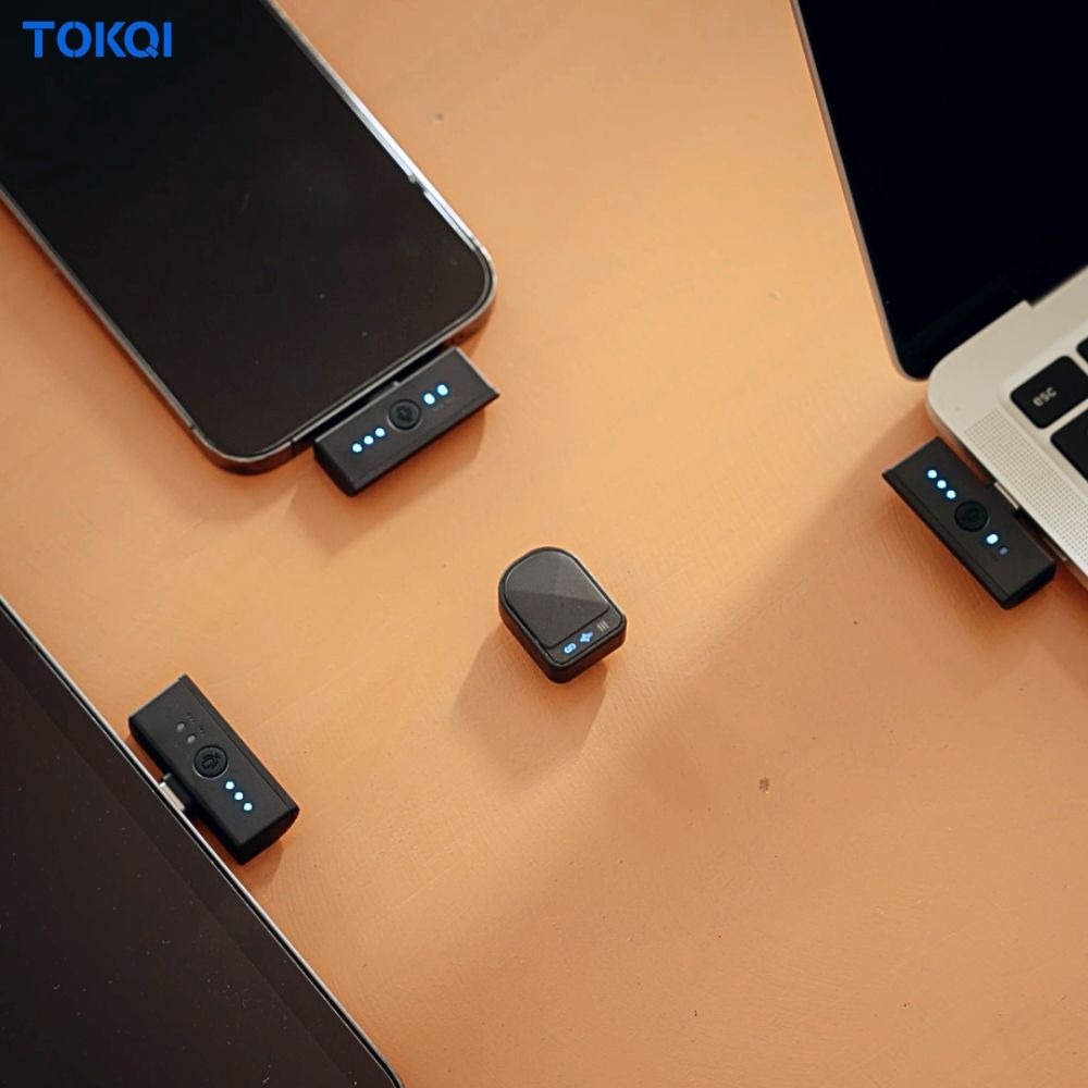  TOKQI H01 無線領夾麥克風 超mini款 1對2 深度降噪 磁吸配戴 超輕7g 麥克風 無線麥克風 鈕扣麥克風