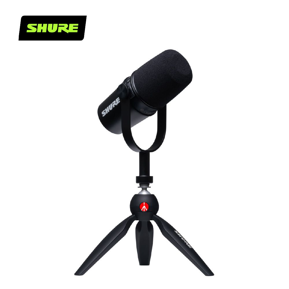 SHURE MOTIV MV7動圈麥克風Manfrotto專業腳架組合包- PChome 24h購物