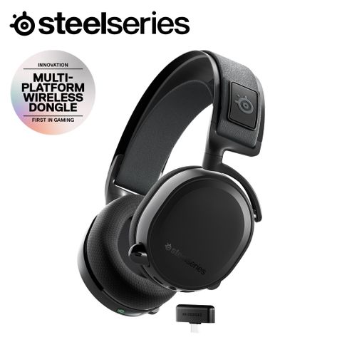 SteelSeries 賽睿 Arctis 7+ Black 無線電競耳機-2入組