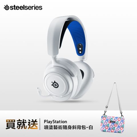 【SteelSeries 賽睿】ARCTIS NOVA 7P 無線耳機-白色