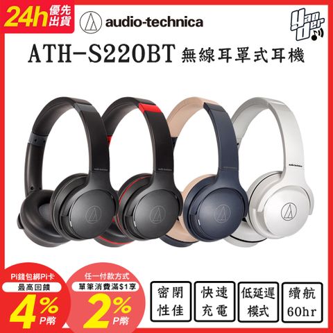 audio-technica 鐵三角 ATH-S220BT 無線耳罩式耳機