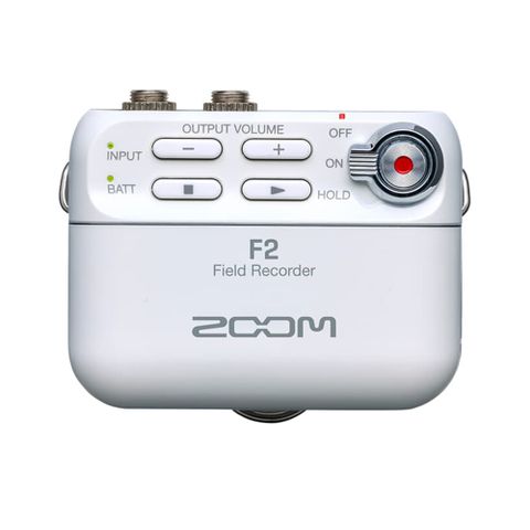 Zoom F2 Field Recorder 錄音座 白 (附領夾式麥克風組)