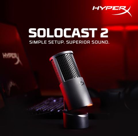 HyperX SoloCast 2 心型指向桌上型麥克風