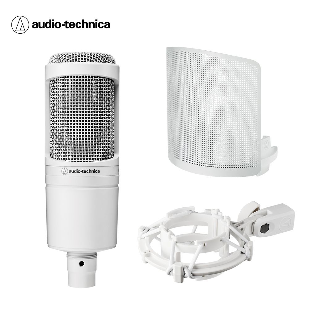 audio-technica 鐵三角 AT2020 CWH 心形指向性電容型麥克風 電容型麥克風 直播 麥克風