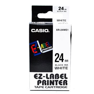 CASIO 卡西歐  標籤機專用色帶-24mm【共有6色】綠底黑字XR-24GN1(KL-G2TC標籤機款適用)