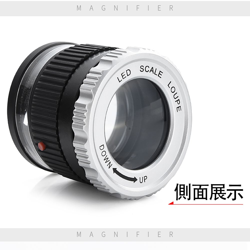 LEDSCALEDOWNLOUPEUP側面展示MAGNIFIER