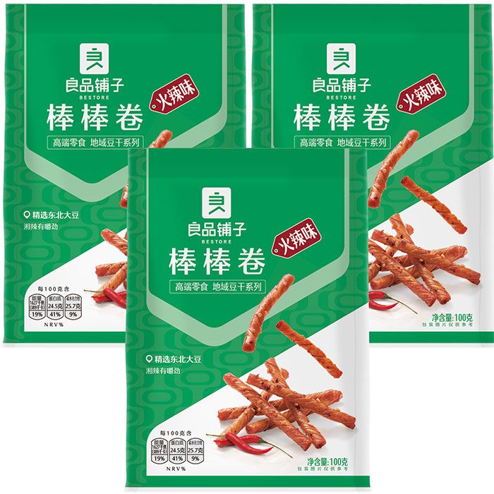  【良品鋪子】良品鋪子 火辣棒棒卷 - 100g (三入優惠組)