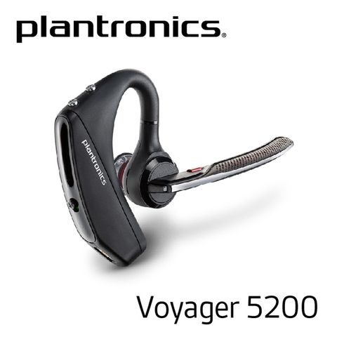 ★超強四麥克風降背景噪音 中文聲控接聽★繽特力Plantronics Voyager 5200 頂級高階藍牙耳機