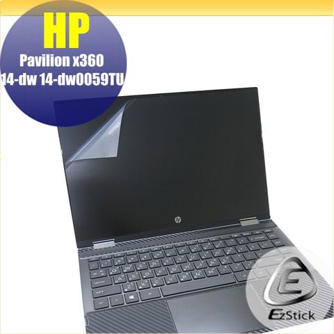 EZstick HP Pavilion X360 14-dw 14-dw0059TU 特殊規格 適用 靜電式筆電LCD液晶螢幕貼 14.4吋寬 螢幕貼