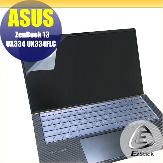 EZstick ASUS UX334 UX334FLC 適用 靜電式筆電LCD液晶螢幕貼 13.3吋寬 螢幕貼