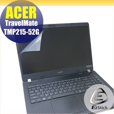 EZstick ACER TravelMate TMP215-52G 靜電式筆電LCD液晶螢幕貼 15.6吋寬 螢幕貼