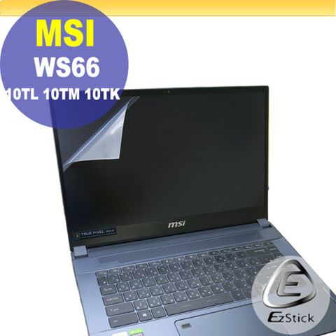 EZstick MSI WS66 10TL 10TM 10TK 適用 靜電式筆電LCD液晶螢幕貼 15.6吋寬 螢幕貼