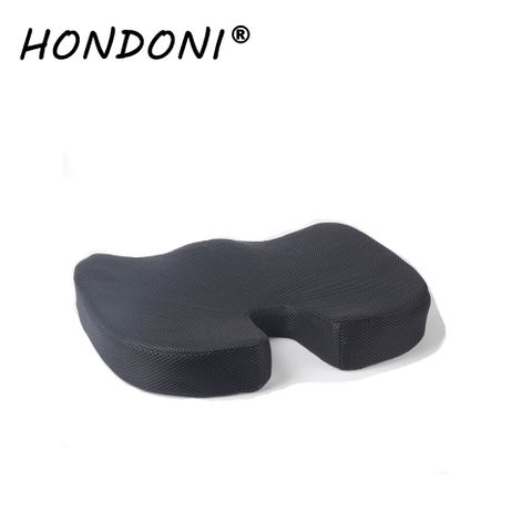 HONDONI  新款3D護腰靠墊 記憶靠墊 居家背墊  汽車舒壓腰靠墊 (透氣舒爽暗黑)