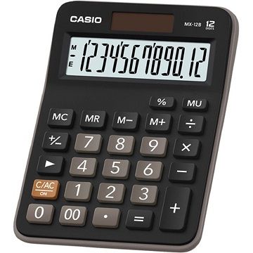 【CASIO】12位數雙電源設計計算機(MX-12B)