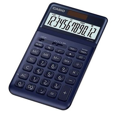 CASIO 卡西歐 12位元璀璨晶耀桌上型計算機-科技藍 (JW-200SC-NY)