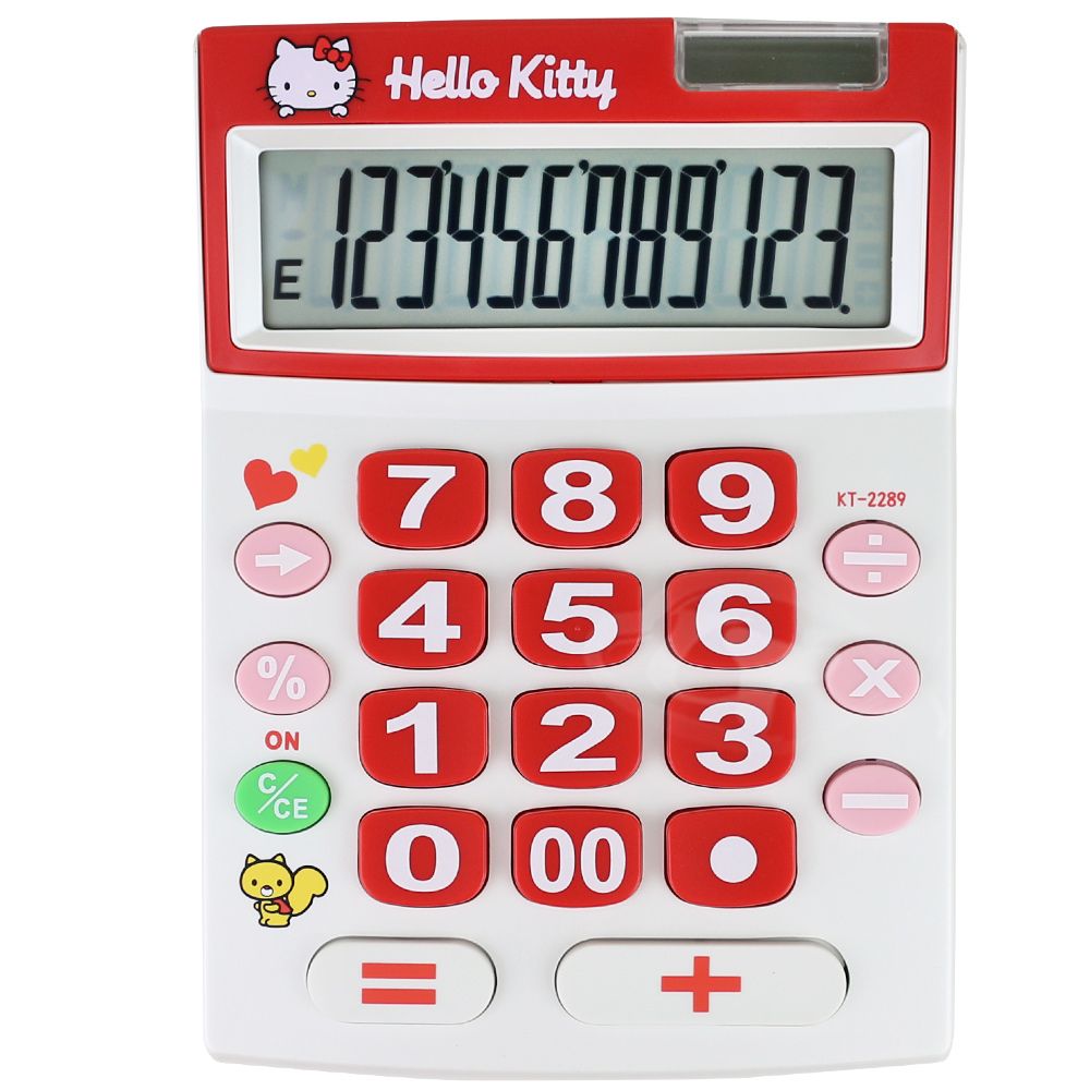 E-MORE  HelloKitty 12位數計算機 KT2289