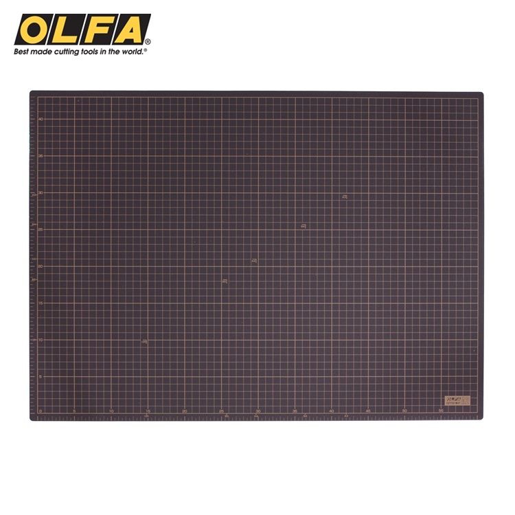 OLFA 日本雙面灰褐/黑厚2mm裁切墊CM-A2切割墊159B美工墊A2桌墊布墊防滑墊公仔模型墊工藝墊板墊Cutting Mat