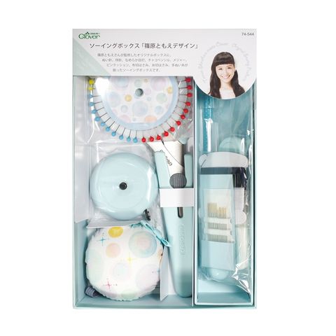 (限定商品)日本可樂牌Clover篠原友惠設計洋裁縫針線盒74-544(62件)