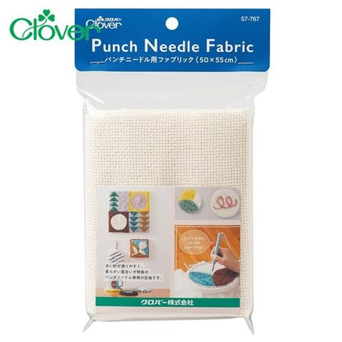 CLOVER 日本製造可樂牌打孔針織布打孔針專用布57-767(50x55cm)手工藝打孔織物布針織打孔布小孔網布