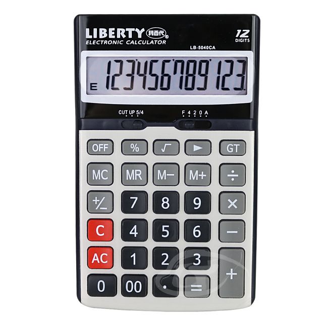 LIBERTY 利百代  金屬效率-桌上型12位元計算機 LB-5040CA