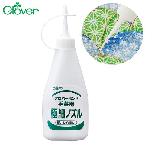 CLOVER 日本極細口噴嘴水性透明膠水58-432(2mm噴嘴;60g;附清潔針)黏著劑 適手工藝DIY