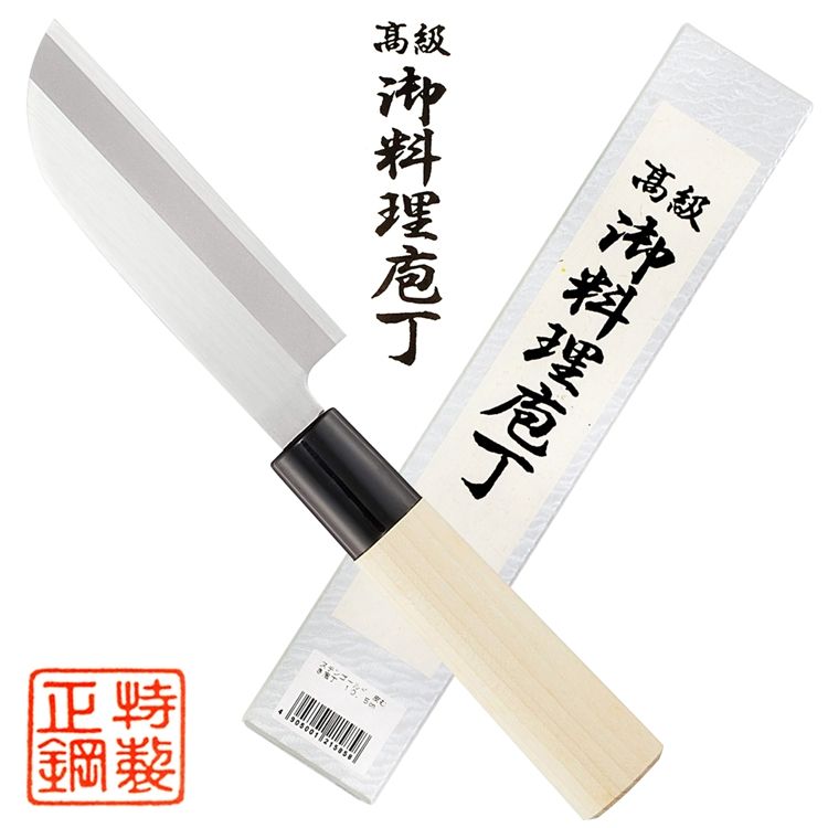 日本遠藤商事TKG業務用高級御料理去皮庖丁刀AKW0101(木柄+不鏽鋼刃長