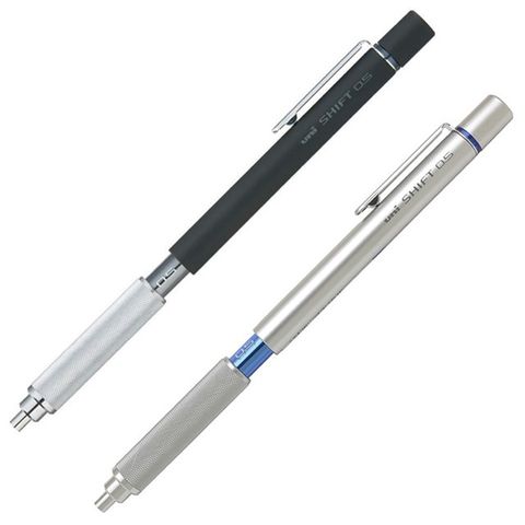 日本UNI三菱SHIFT可伸縮筆尖KURU TOGA不斷芯自動鉛筆M5-1010金屬低重心自動出芯0.5mm鉛筆