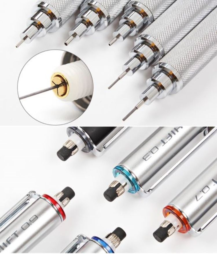 Uni 三菱 日本SHIFT可伸縮筆尖KURU TOGA不斷芯自動鉛筆M5-1010金屬低重心自動出芯0.5mm鉛筆