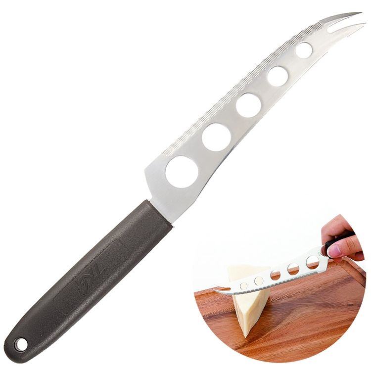 日本遠藤商事TKG切起司刀切乳酪刀KT87803(18-10不鏽鋼刃長14公分;二齒