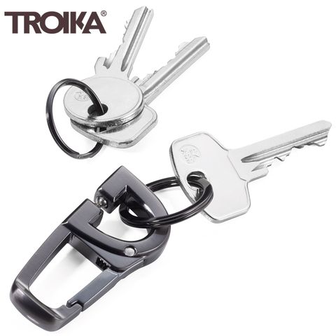 德國TROIKA高質感D-CLICK快速更換鑰匙圈KR18-06/GM便利鑰匙圈重型機車鑰匙圈汔車鑰匙圈禮品禮物